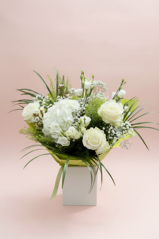 White Box Bouquet Seamless Backdrop
